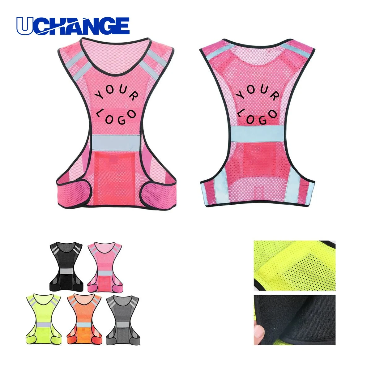 Polyester Reflective Safety Vest 22" for Running 1