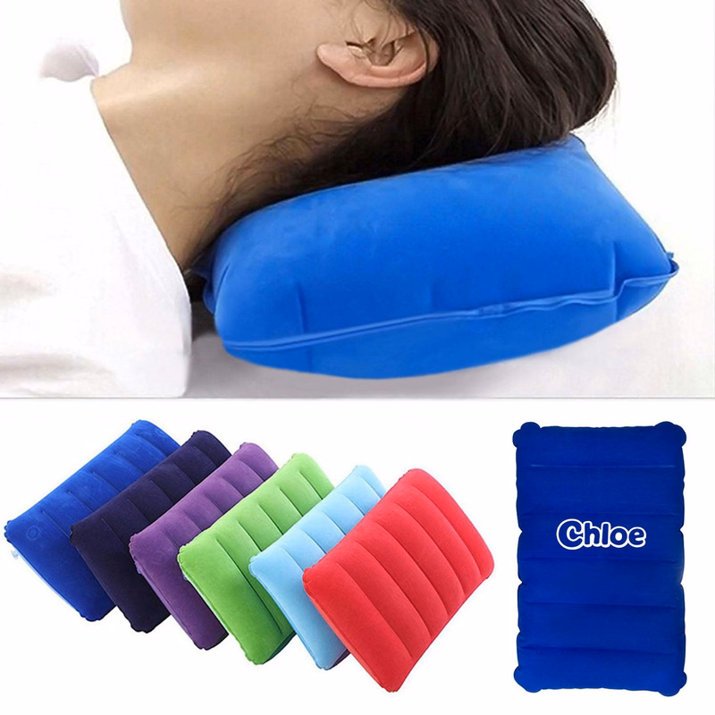 Portable Flocked PVC Inflatable Pillow