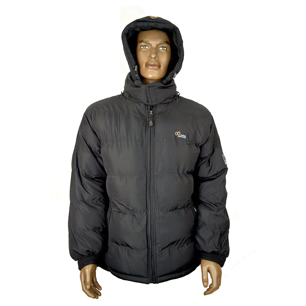 Men's Winter Bubble Jackets - S-XL Black Fleece Lined 1