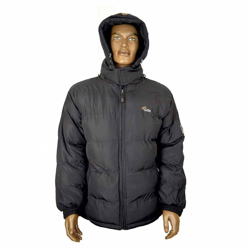 Men's Winter Bubble Jackets - S-XL Black Fleece Lined