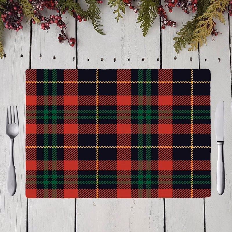 Linen tableware mat