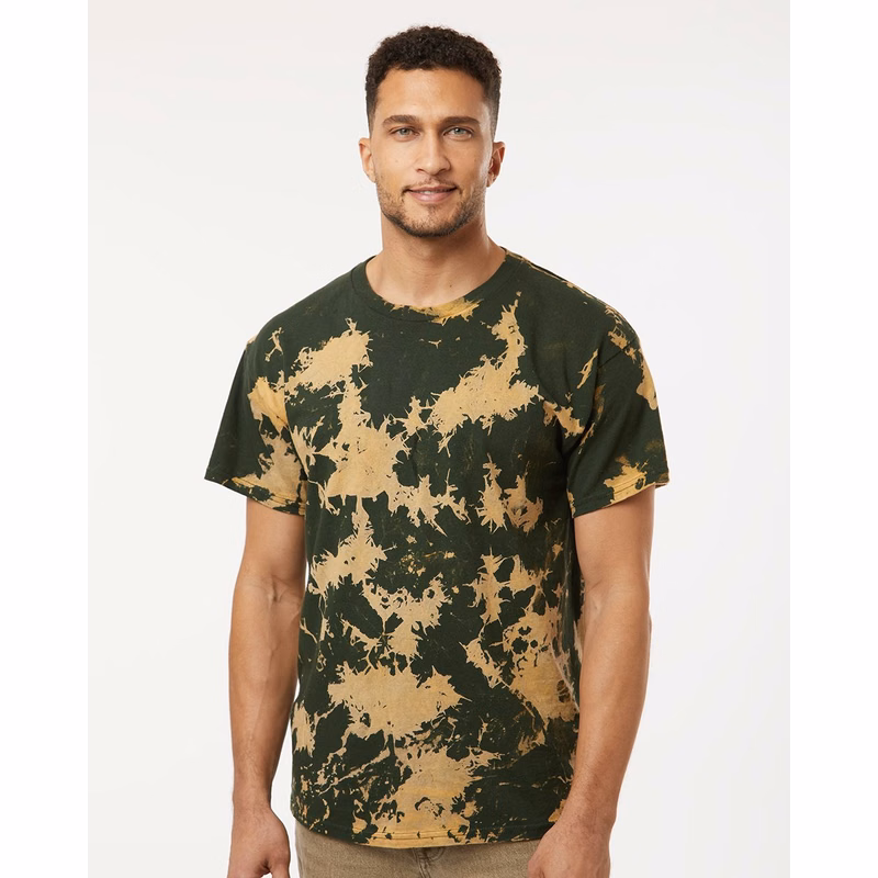 Unisex Bleach Out Dyed T-Shirt - 1385
