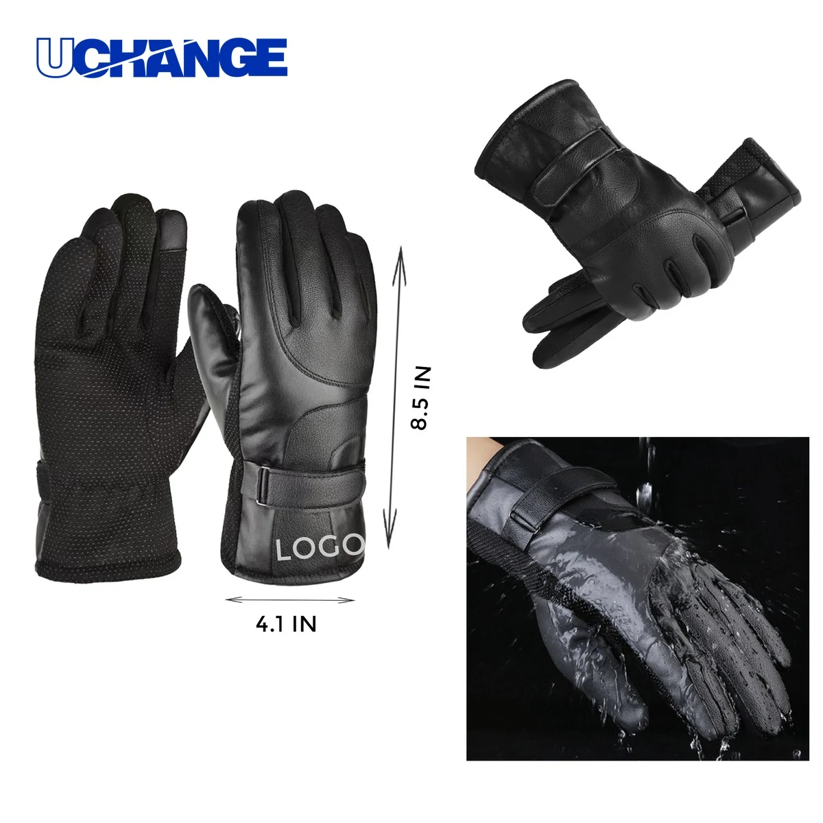 Leather Motorcycle Gloves 1