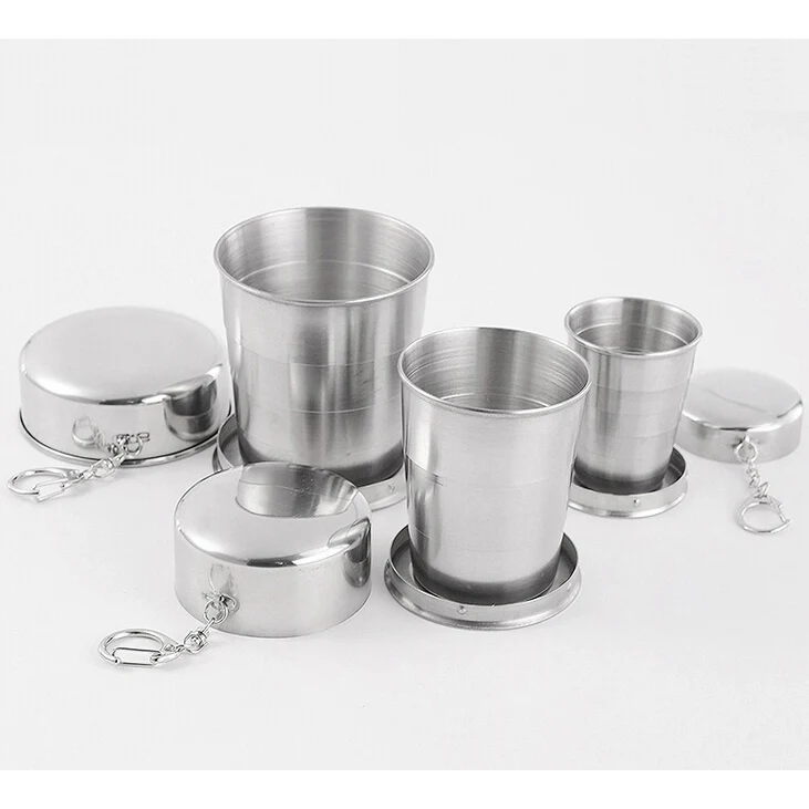Stainless Steel Travel Folding Collapsible Cup 1