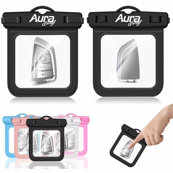 Custom IPX8 Waterproof Key Pouch with Touchscreen Access — Water Sports Protection