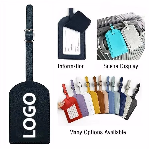 PU Leather Luggage Tag