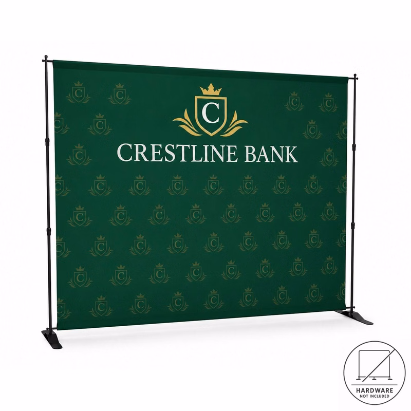 48 Hr Quick Ship - Replacement Graphics Single sided 10'w x 8'h with pole pocket top and bottom
