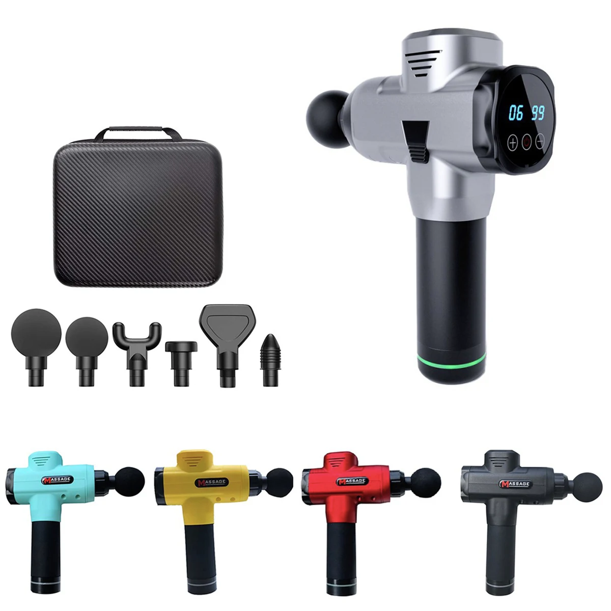 Electric Touch Screen Massager Gun 1