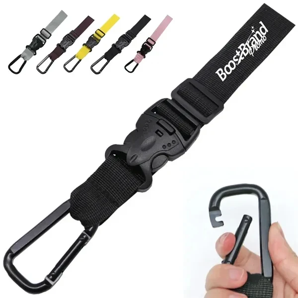 Custom Heavy-Duty Carabiner with Adjustable Attachment Strap — Outdoor Activity Giveaway 1