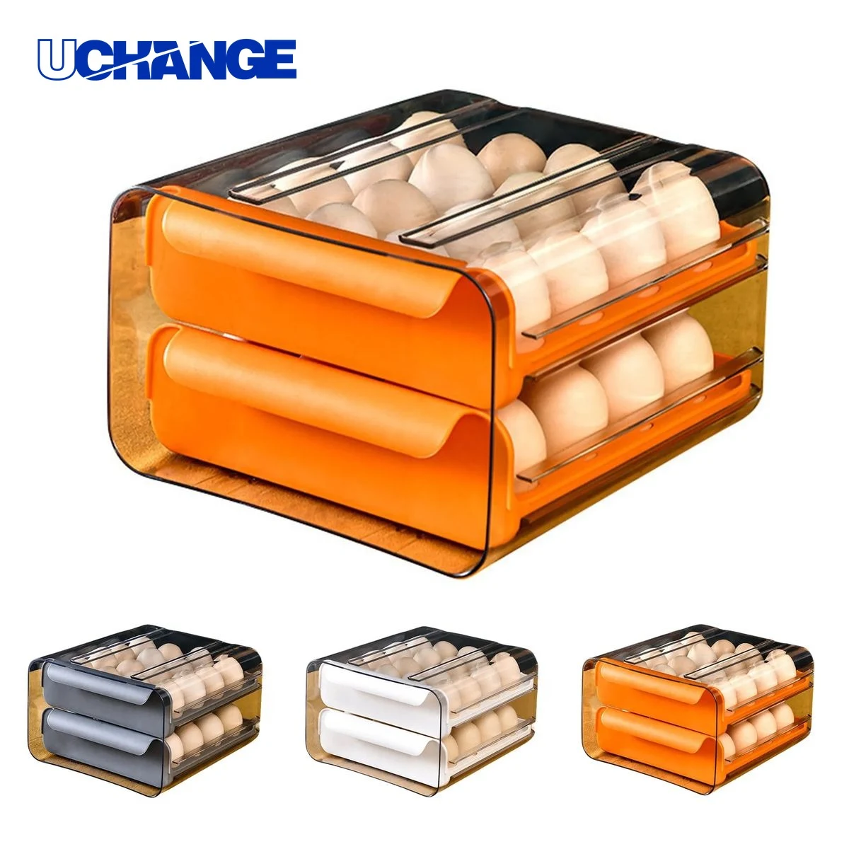 Plastic Egg Storage Box Kitchen Organizer 1