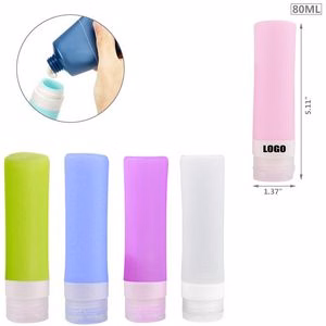 80ml Silicone Cylinder Travel Bottle
