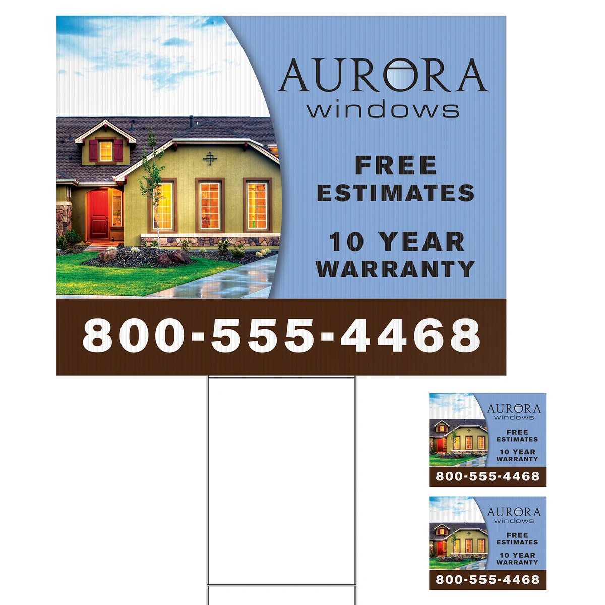 Large Corrugated Yard Sign - Full Color - 2 Sides 1