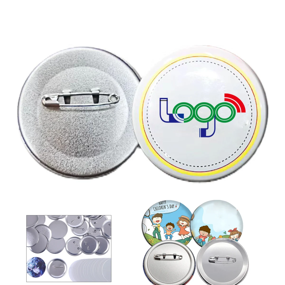 Full Color Customized Metal Badges 1
