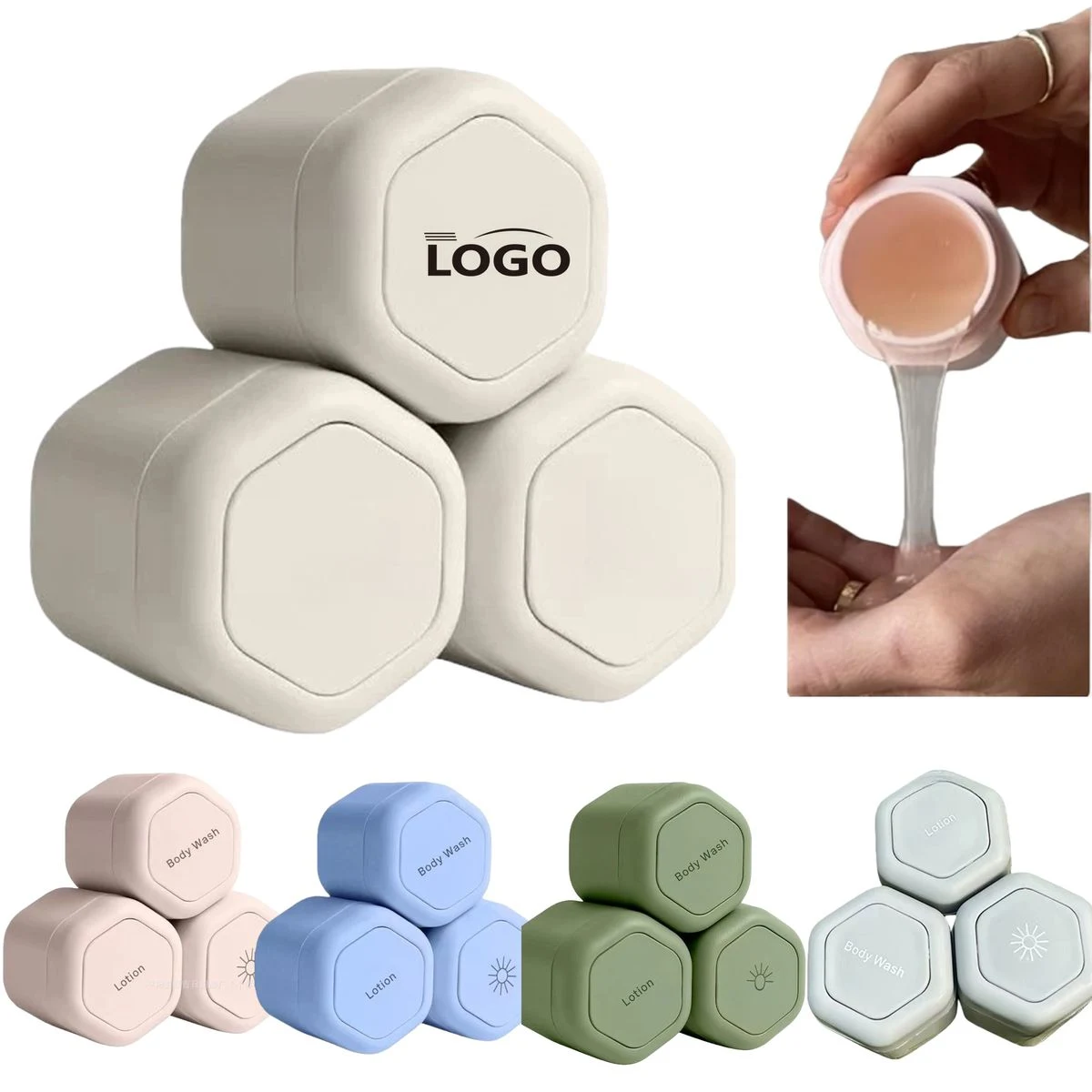 Travel Hexagon Magnetic Pill Case 1