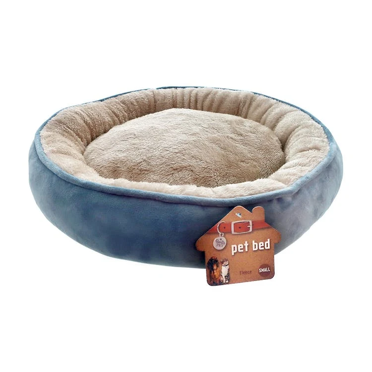 Fleece Pet Beds - Blue Small 1