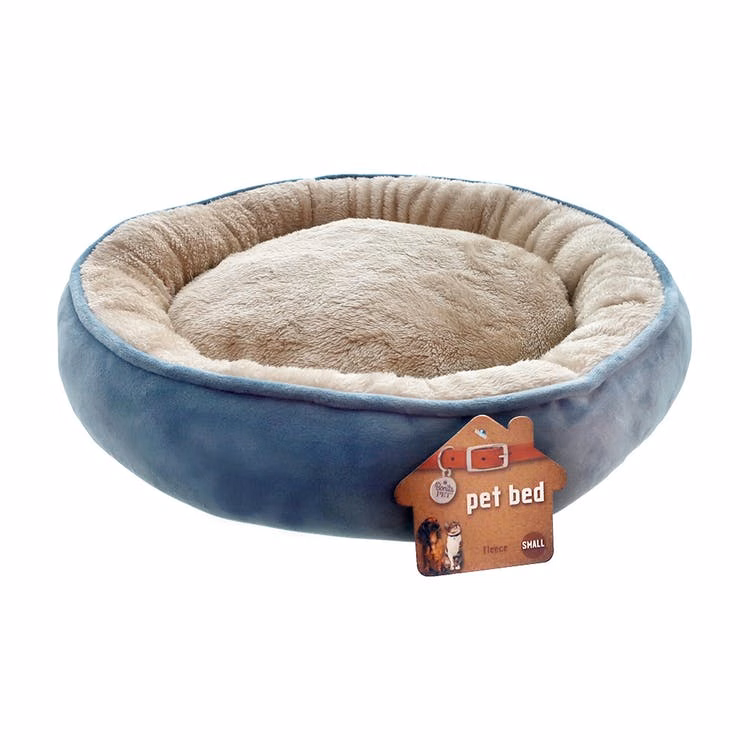 Fleece Pet Beds - Blue Small