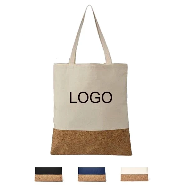 Cotton & Cork Tote Bag, custom tote bag with logo imprint 1