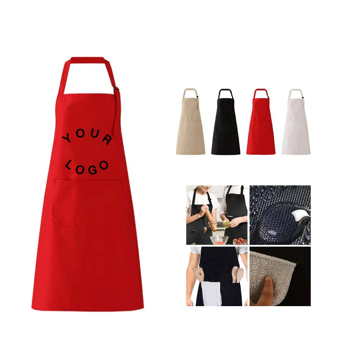 Waterproof Kitchen Apron with Adjustable Strap 1