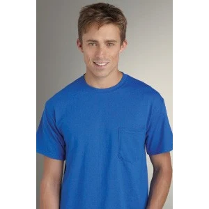 Embroidered G8300 50/50 Colored T-shirt with Pocket 1