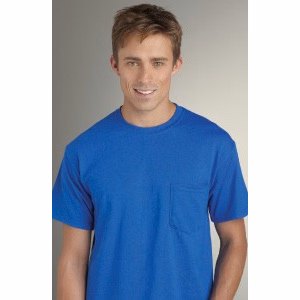 Embroidered G8300 50/50 Colored T-shirt with Pocket