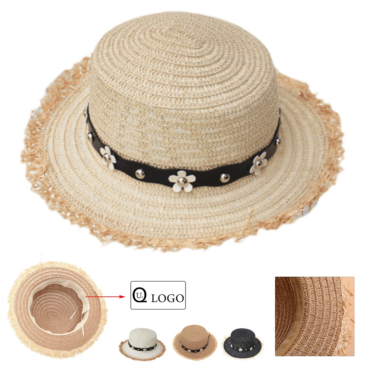 Summer Flower Beach Straw Hat For Adults 1