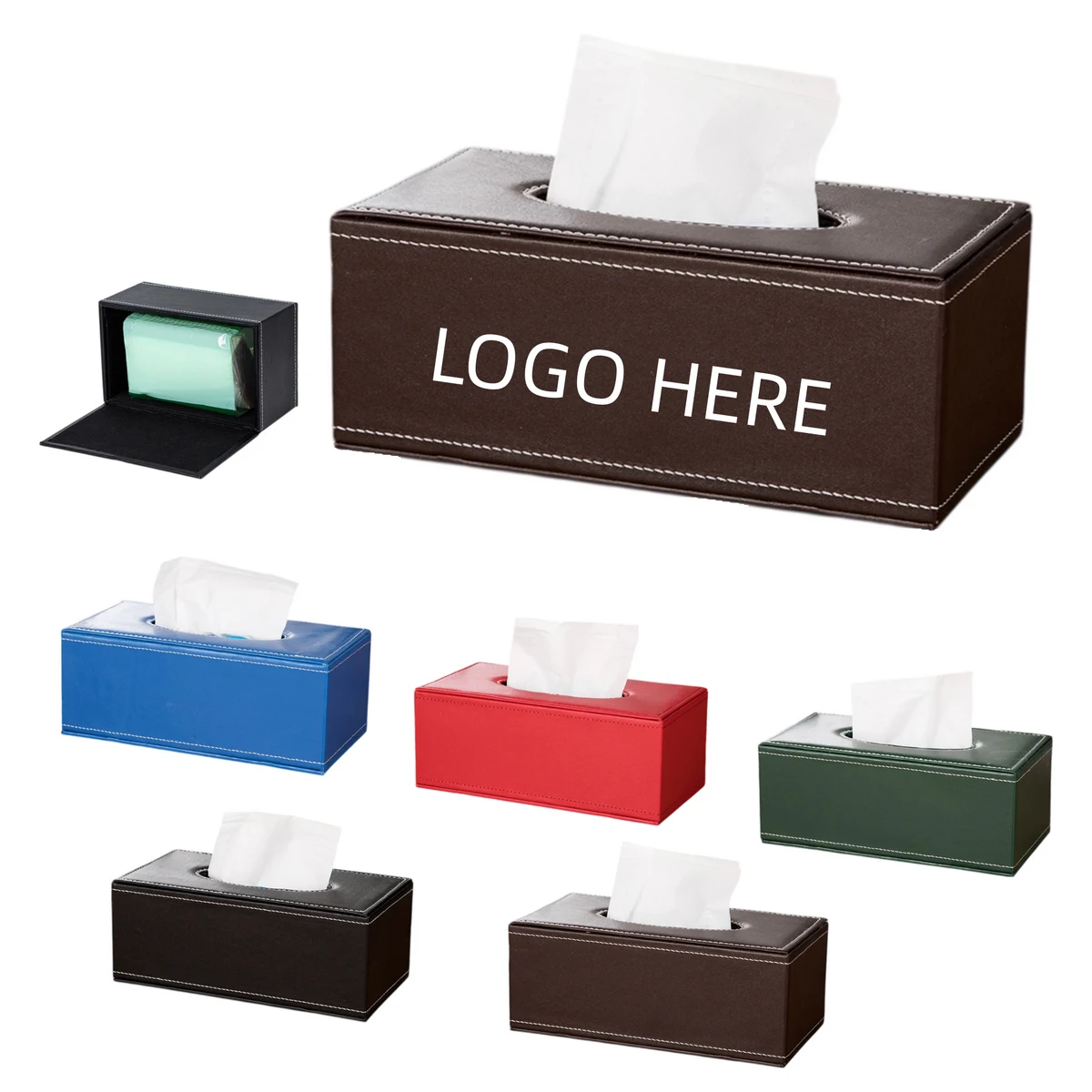 Business Style PU Leather Tissue Box 1