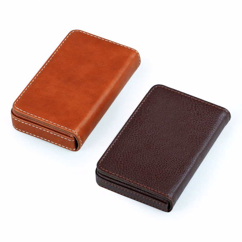 Burgundy Leather Cigar Case