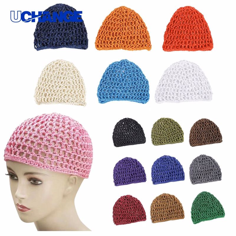 Solid Color Knitted Mesh Hat for Casual Wear