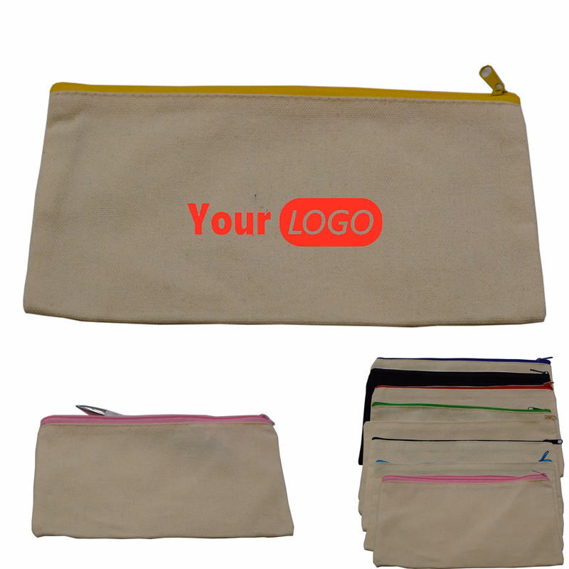 Canvas Zipper Pencil Bag