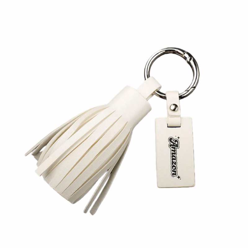 PU Leather Tassels Keychain