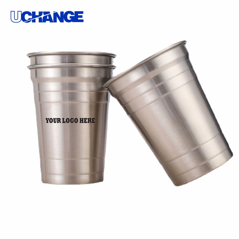 Stainless Steel Cup Pint Tumbler Container (18oz)