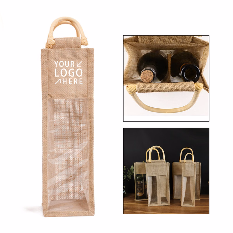 Natural Jute Wine Bag