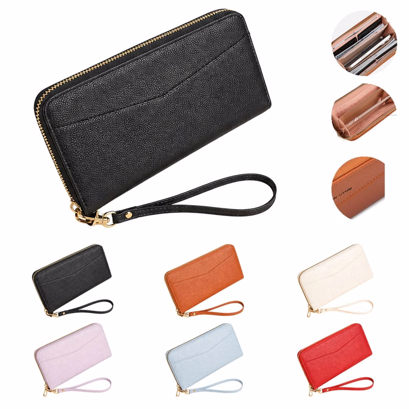 Wrist Strap Organizer Single Zipper Clutch