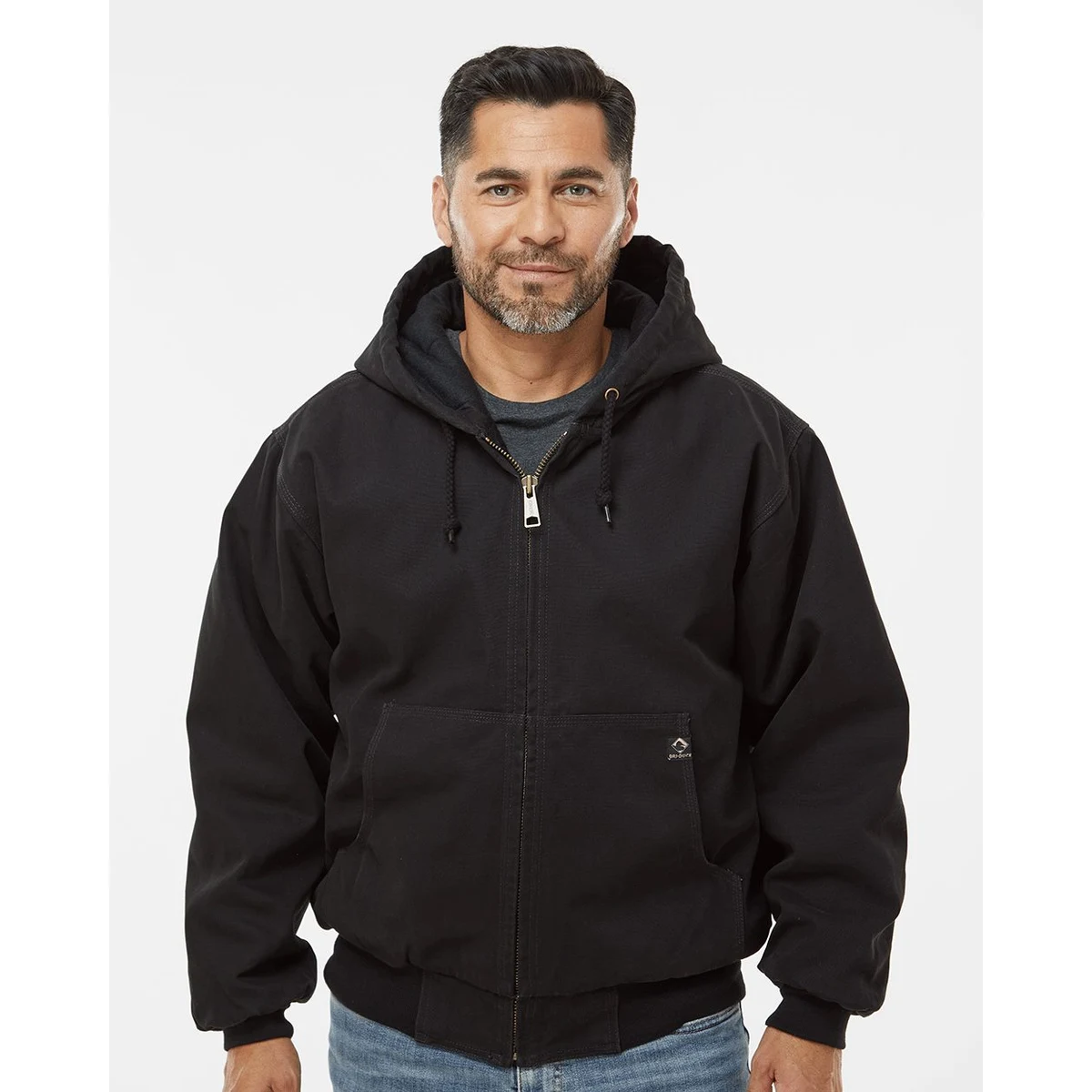 Men's Tall Cheyenne Boulder Cloth™ Hooded Jacket with Tricot Quilt Lining - 5020T 1