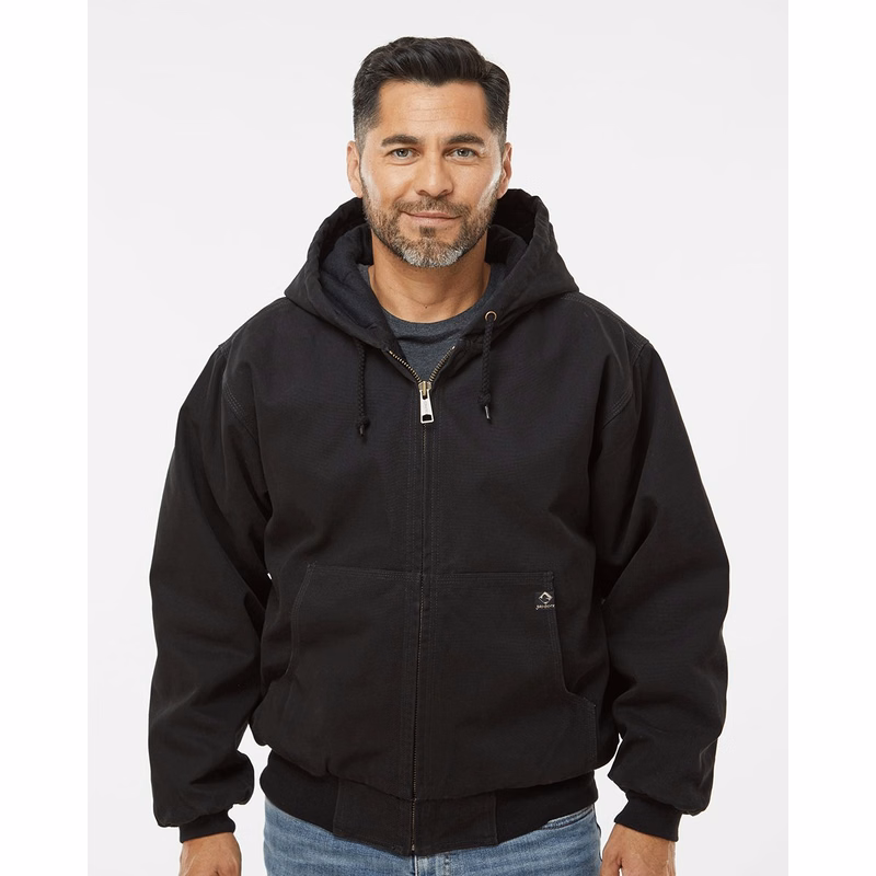 Men's Tall Cheyenne Boulder Cloth™ Hooded Jacket with Tricot Quilt Lining - 5020T