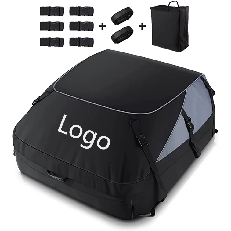 20 Cubic Feet Waterproof Foldable Self-driving Tour Equipment Roof Cargo Carrier 1