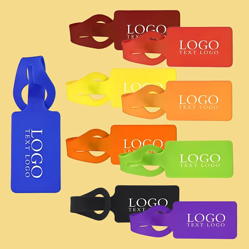 Rectangular Silicone Luggage Tag 1