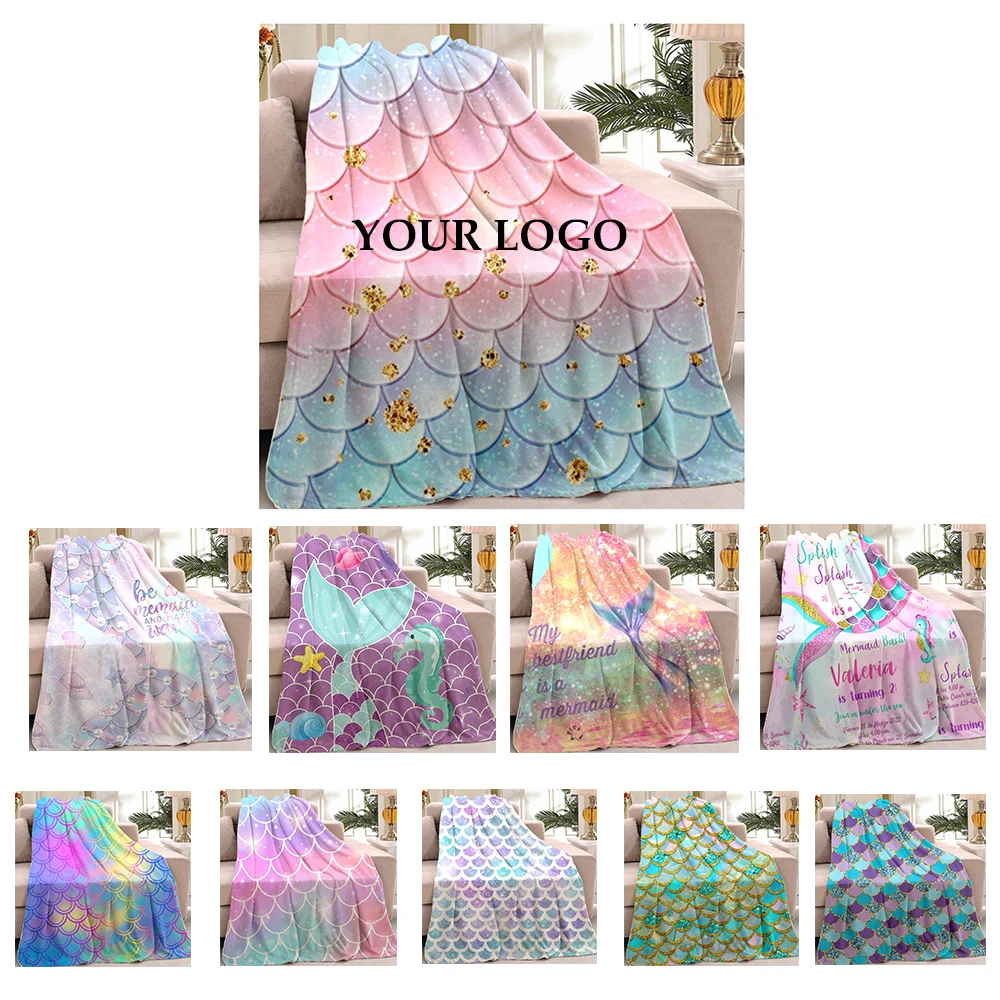 Mermaid Flannel blanket 1