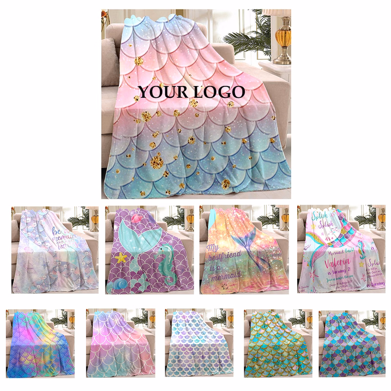 Mermaid Flannel blanket