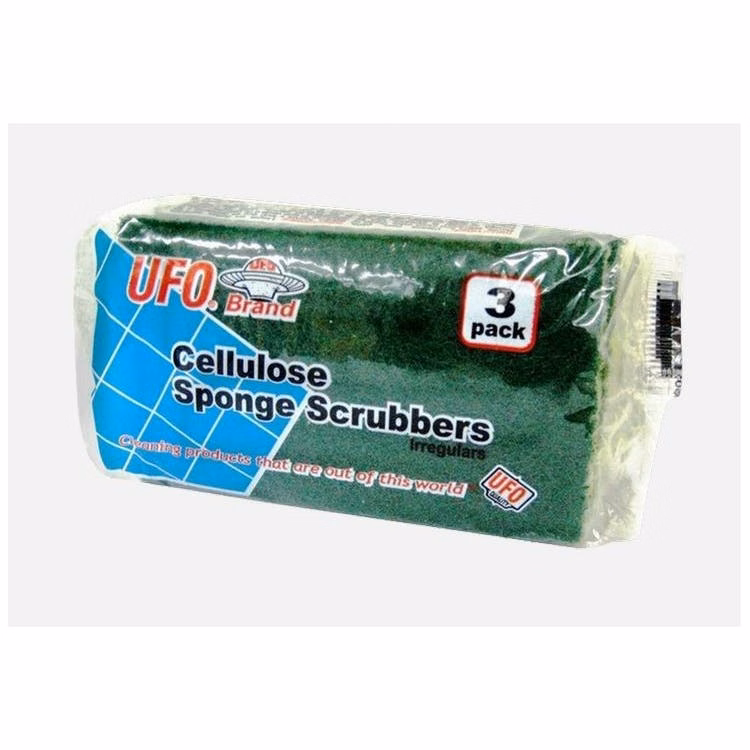 Cellulose Sponge Scrubbers 3 Pack