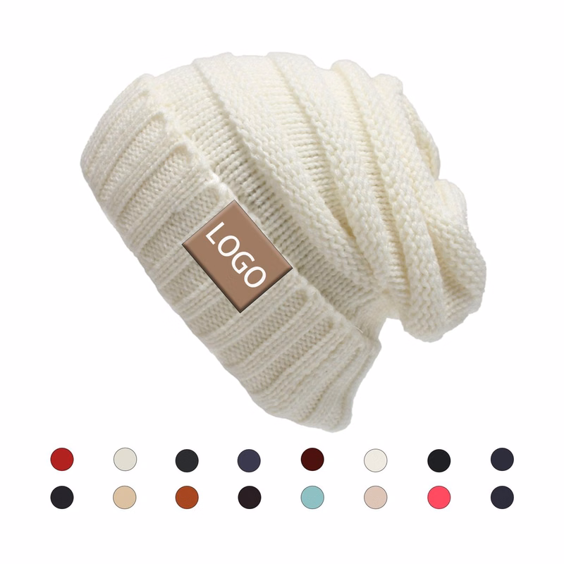 Curled Edge Knitted Hat