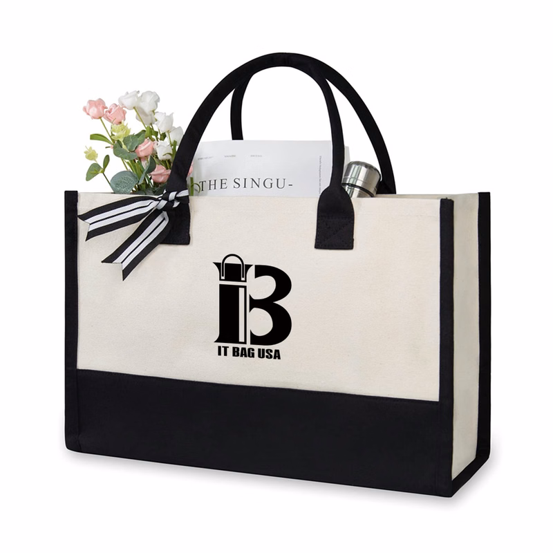 Personalized Canvas Beach Bag