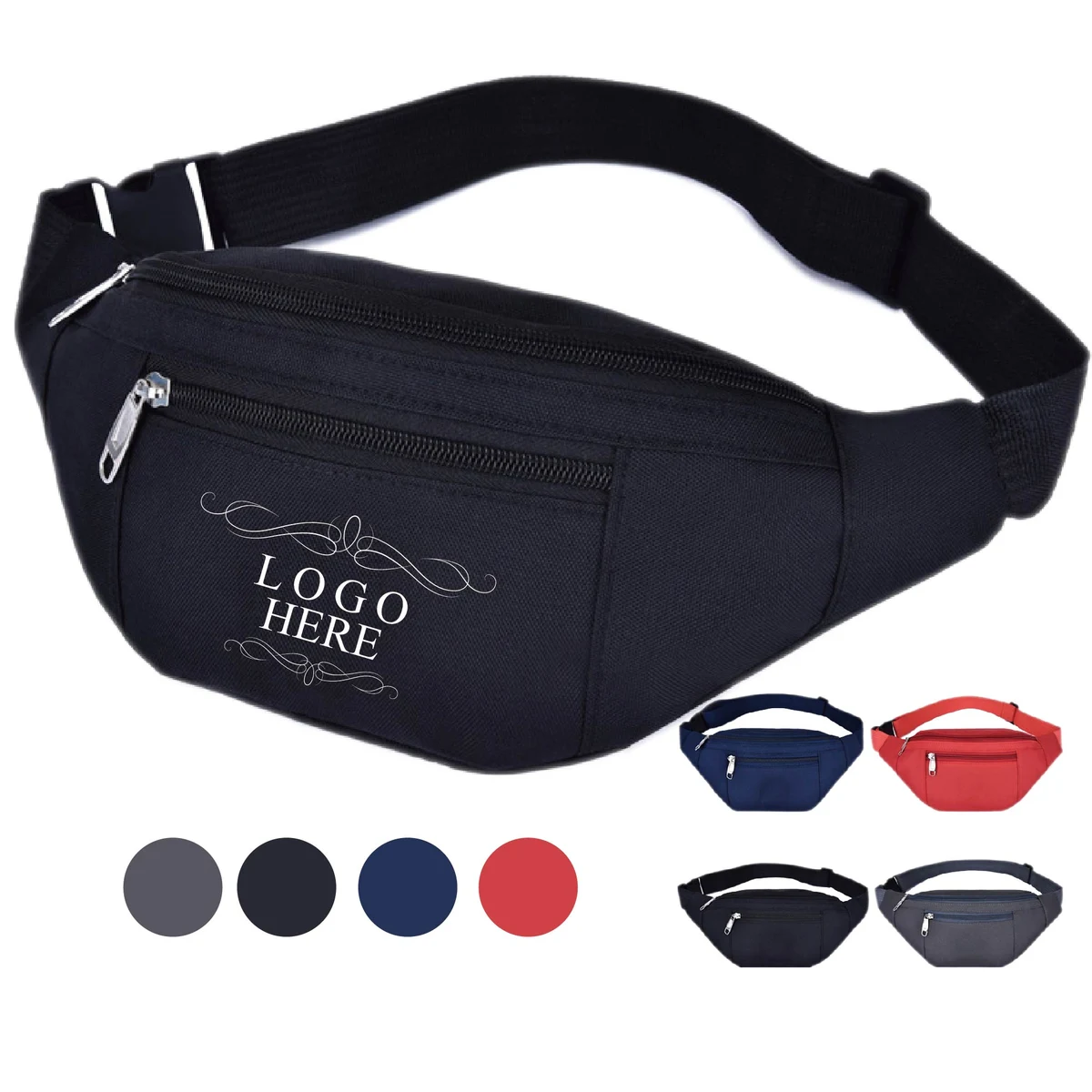 Personalized Fanny Pack with Dual Zippers 1