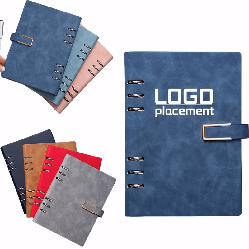Custom Logo Detachable A5 Loose-Leaf Business Notebook