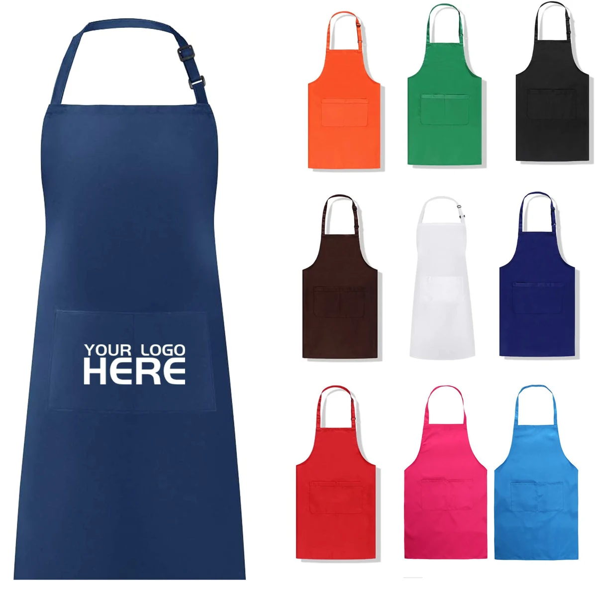 Waterdrop Resistant Apron With 2 Pocket 1