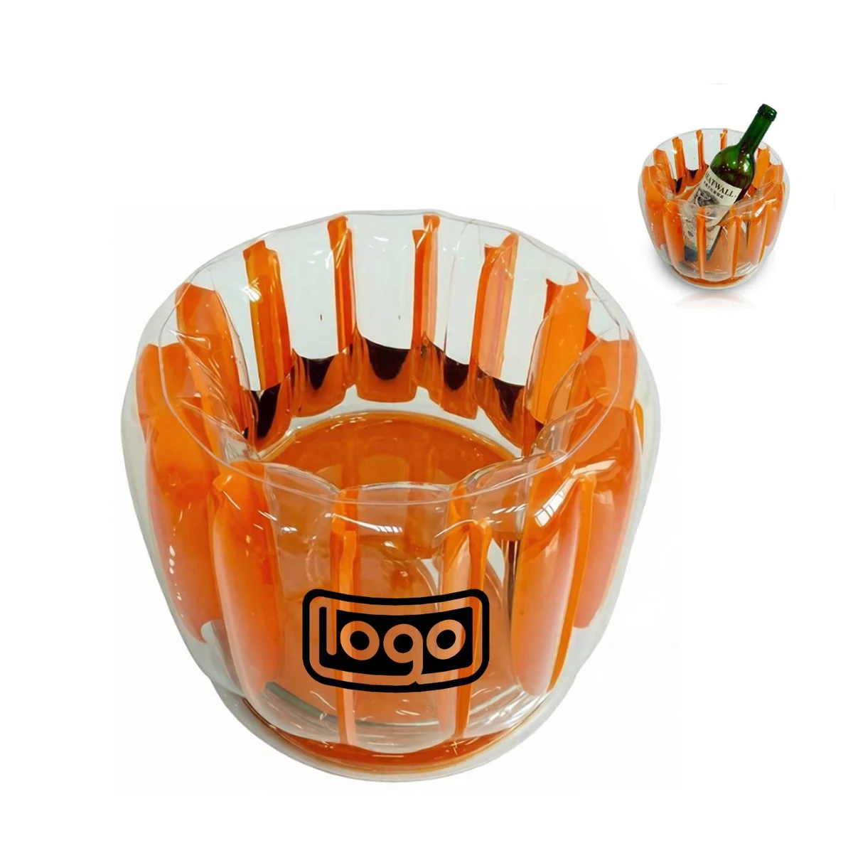 Portable PVC Inflatable Wine Ice Bucket 1