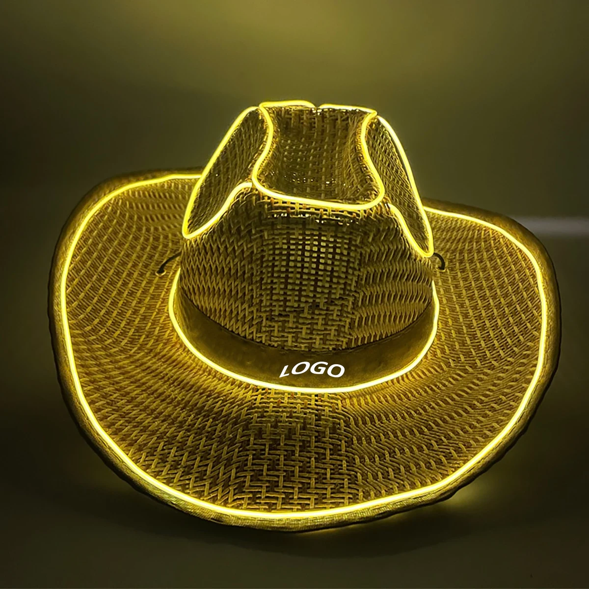 Litgt-Up Cowboy Straw Hat 1