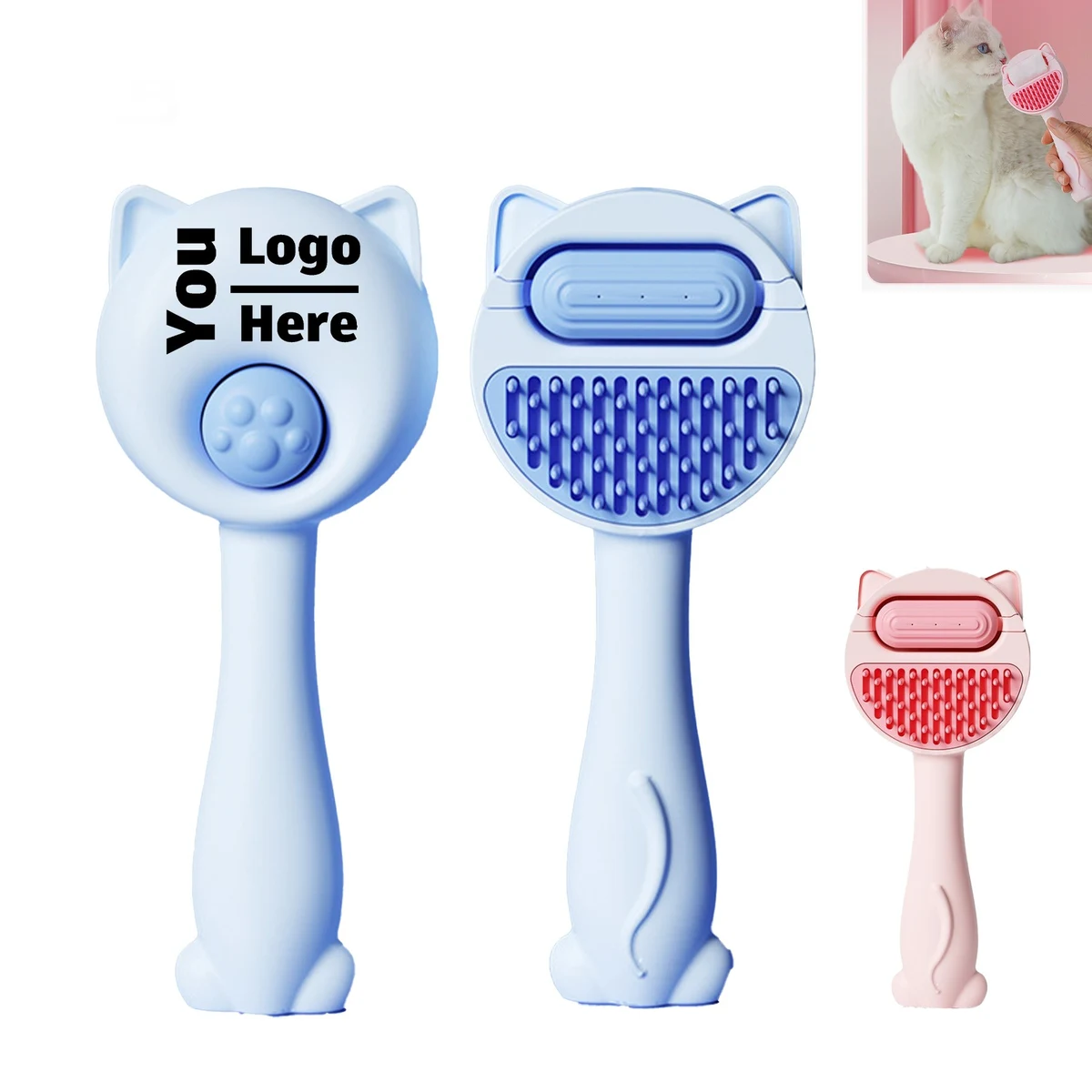 Pet Grooming Brush With Water Tank 1