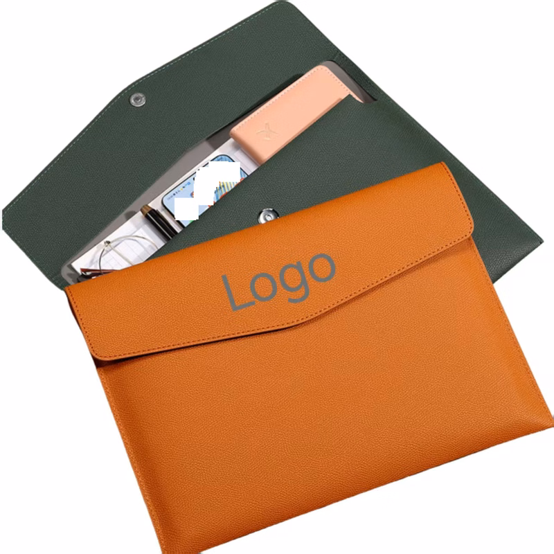Leather Look Document Organizer Pouch