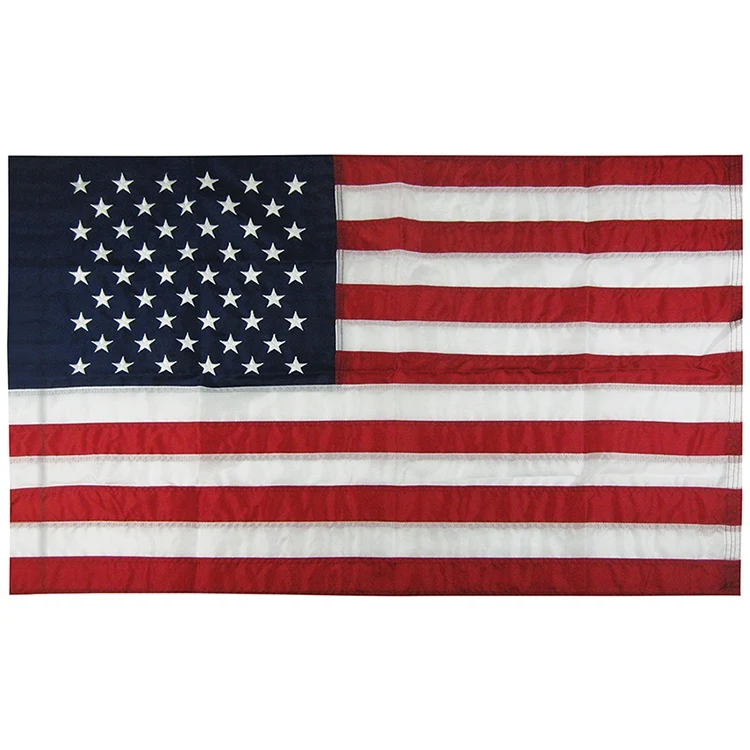 2.5' x 4' U.S. Nylon Flag with Pole Sleeve 1
